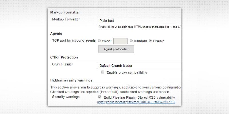 Security configurations