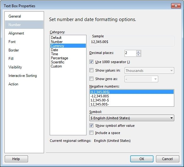Format currency and date
