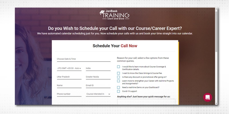 Take a free career overview counseling & demo class