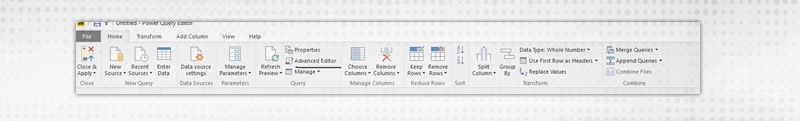 Power Bi query editor