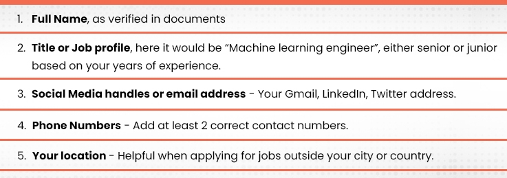 Plan & Fill the Header