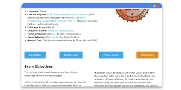 Python Certifications Guide - All Exams Details, How to Pass it?