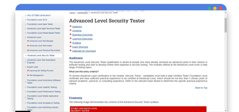 Advance level security tester