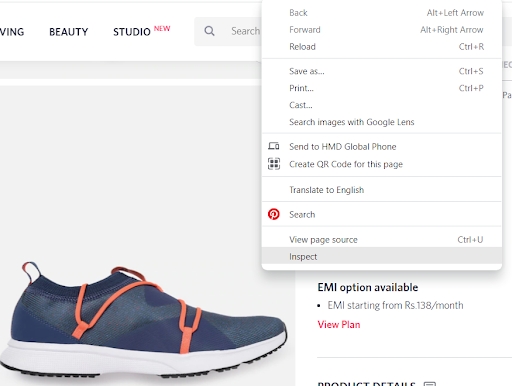 how to scrape a website using python -coding